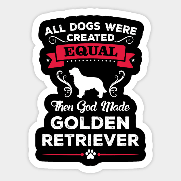 Golden Retriever Sticker by Republic Inc